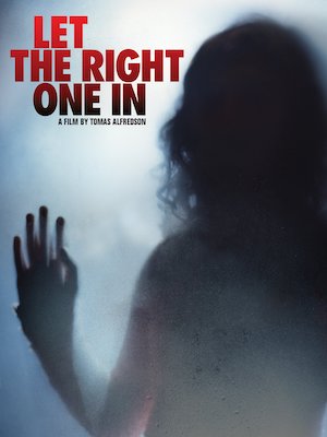 Let the Right One In cover, silhouette of a person behind frosted glass