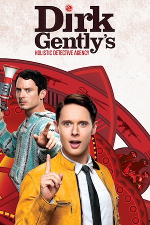 dirk gently tv poster, sci-fi detectives dirk gently and todd on a case